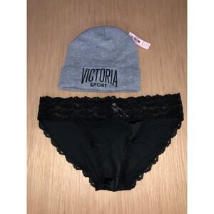 Victoria's Secret Pink Beanie and Panty Sz M New